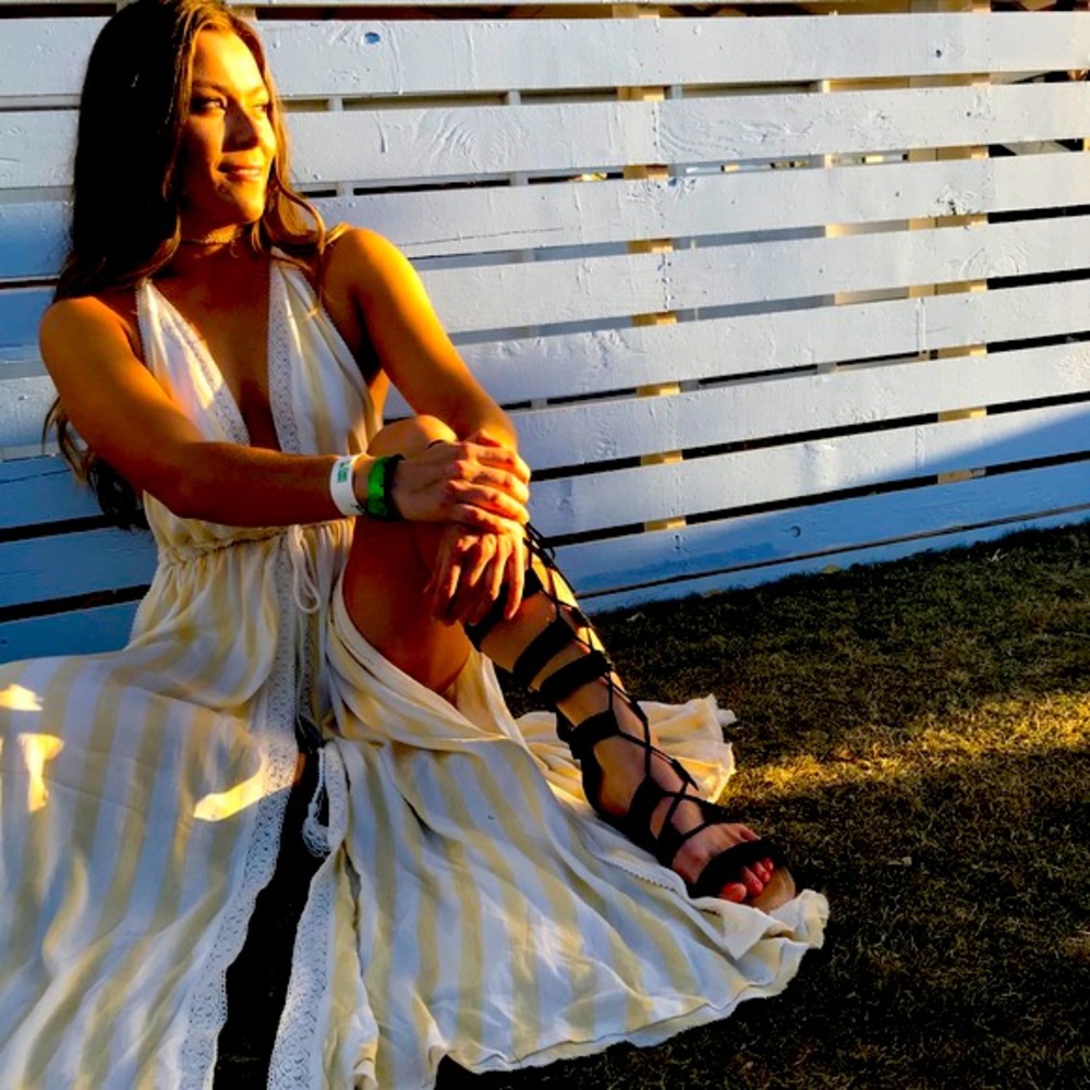 Maxi Halter with Matching Shorts Set